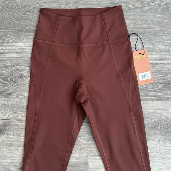 GIRLFRIEND COLLECTIVE High Rise Legging Small Earth Brown Compression Active NWT - Picture 7 of 11